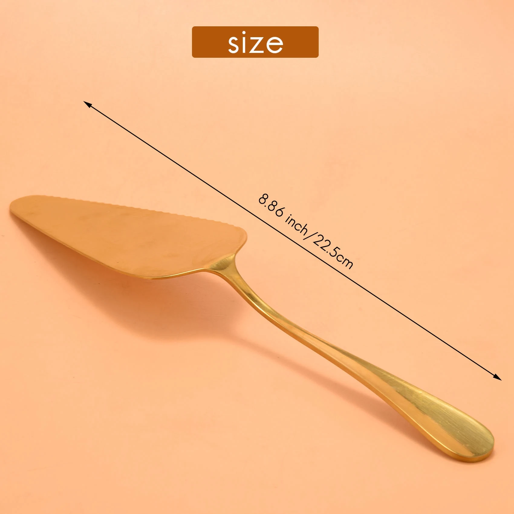 Tools Golden Cake Pie Server, Wedding Cake Knife and Server Set,2 Pieces