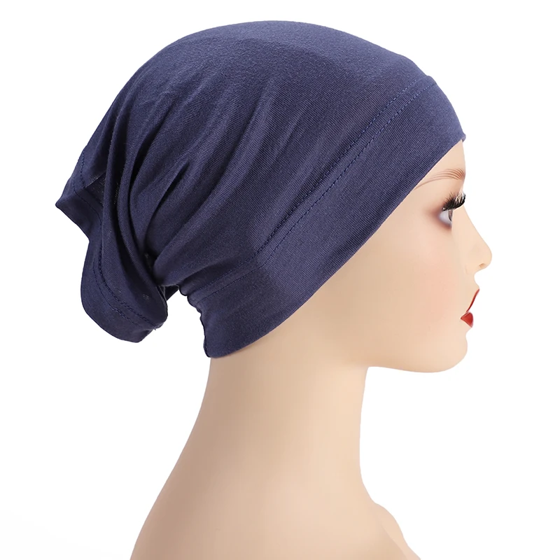 Weiche Modale Innere Hijab Kappe Muslimischen Stretch Turban Kappe Islamischen Underscarf Motorhaube Hut Weibliche Stirnband Rohr Kappe Turbante – Detail 7
