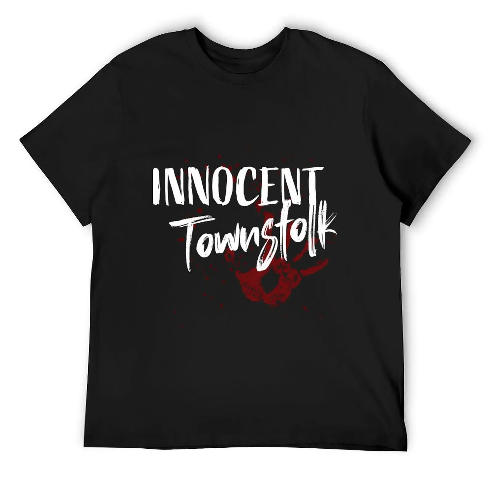 Innocent Townsfolk - Handprint T-Shirt vintage graphic tee anime clothes sublime t shirt for men