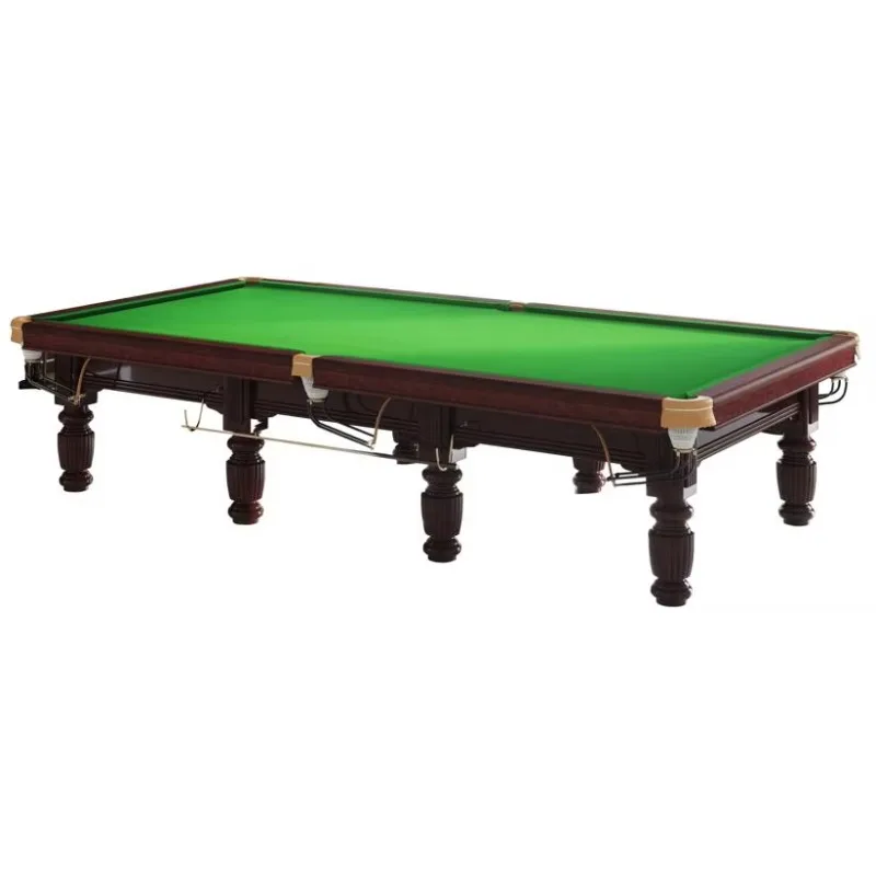 

12ft High Quality Solid Wood Pool Table Luxury Snooker Billiard Cue Slate Cushion Entertainment Accessory