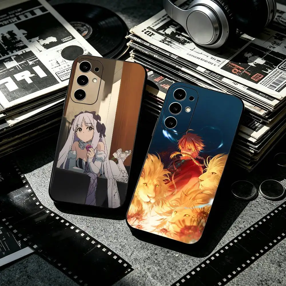 Anime F-Fate s-strange Fake  Anti-drop Soft Silicone Case for Samsung S26 S24 S23 S22 S21 Ultra Plus FE Lite Black