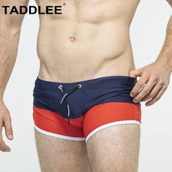 Taddlee Mens Square Leg Swim Trunks Sexy Swimwear Swimsuits Briefs Bikini Beach