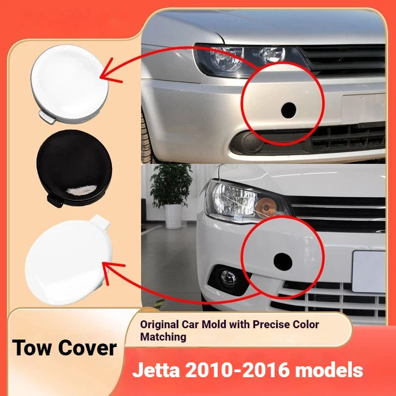 For 10 12 13 16 Volkswagen Jetta Trailer Cover Front Bumper Trailer Hook Cover Tow Hook Cover Tow Hook Cover Trailer Hole Cover