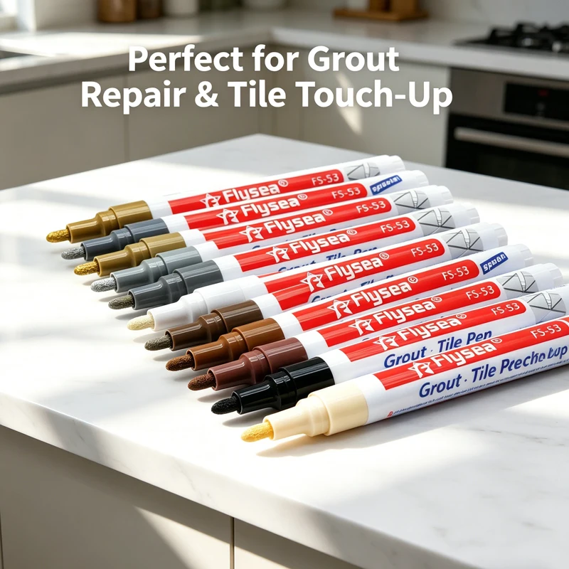 

1-20Pcs White Waterproof Tile Marker Grout Pen Set Wall Seam Pen 11Color Optional for Tiles Bathroom Decontamination Seam Repair
