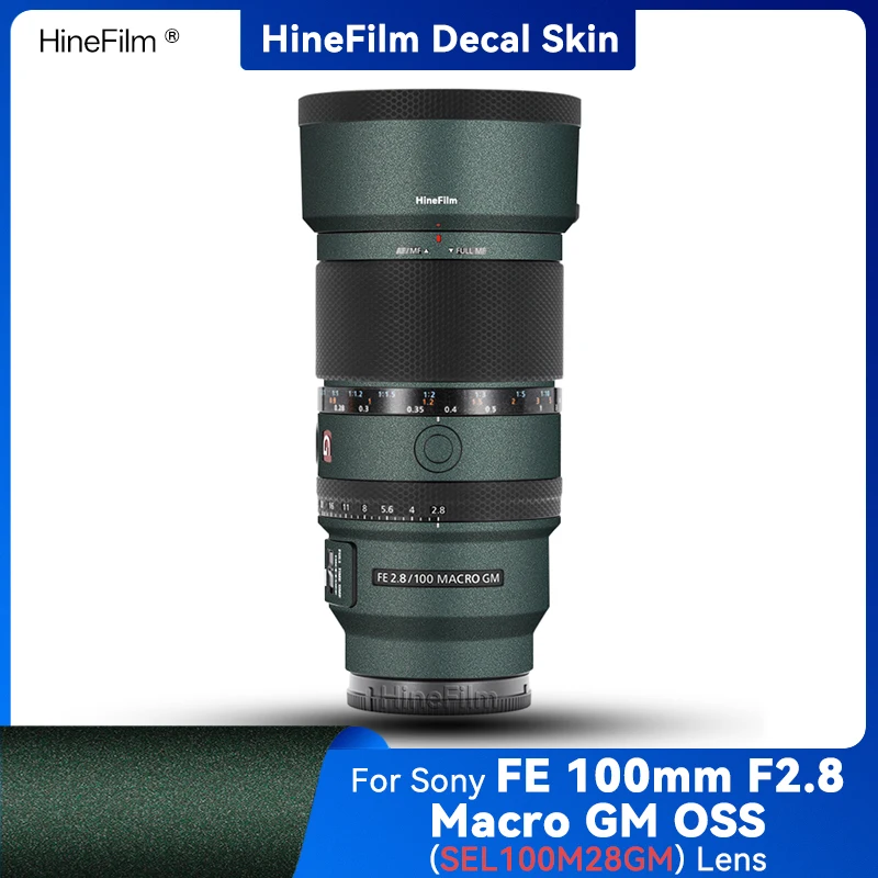 

Hinefilm Skin for NEW Sony FE100 F2.8 GM Lens Decal Skin 100f2.8 Lens Sticker for Sony FE 100mm F2.8 Macro GM OSS Wrap Cover