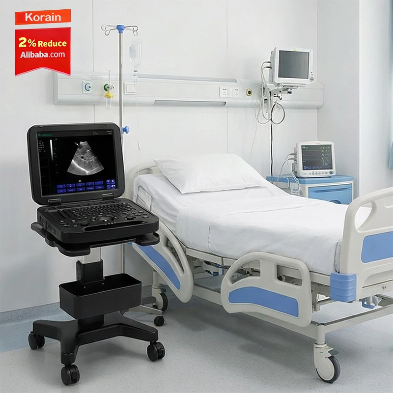 Vet Veterinary Cattle Bovine Equine Veterinary Ecograph Ultrasound Machine 15 Inch LCD Color Doppler Laptop Ultrasound Scanner