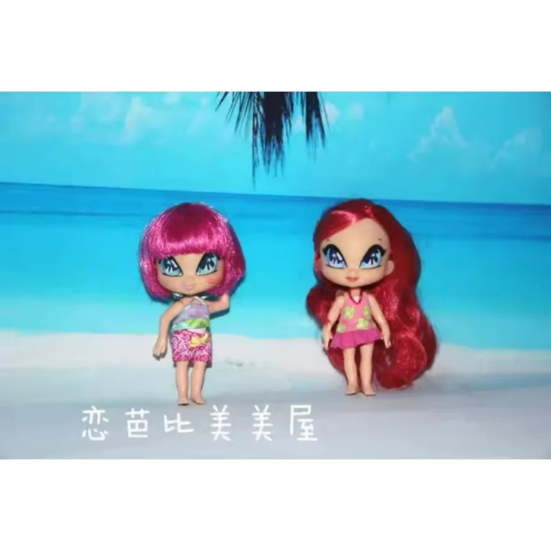 Genuine Japan Bandai Doll WINX Q Version Mini Version Doll with Wings Give A Holiday Gift for Girls