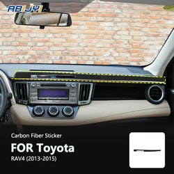 Toyota RAV4 2013 2014 2015 새로운 탄소 섬유 인테리어 승객 대시 보드 장식 스티커 데칼 자동차 액세서리