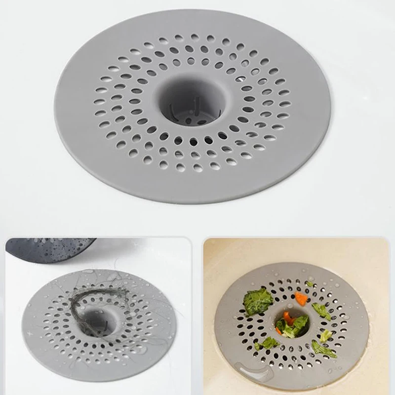 1pcs Silicone Drain Strainer Hair Catcher With Drain Holes Perfect For Bathroom Or Kitchen Use Shower Drain Hair Catcher