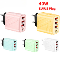 USB Phone Charger Type C PD 40W Quick Fast Charging Mobile Phone Charger Wall Adapter For Samsung Xiaomi iPhone 14 15 Pro Max