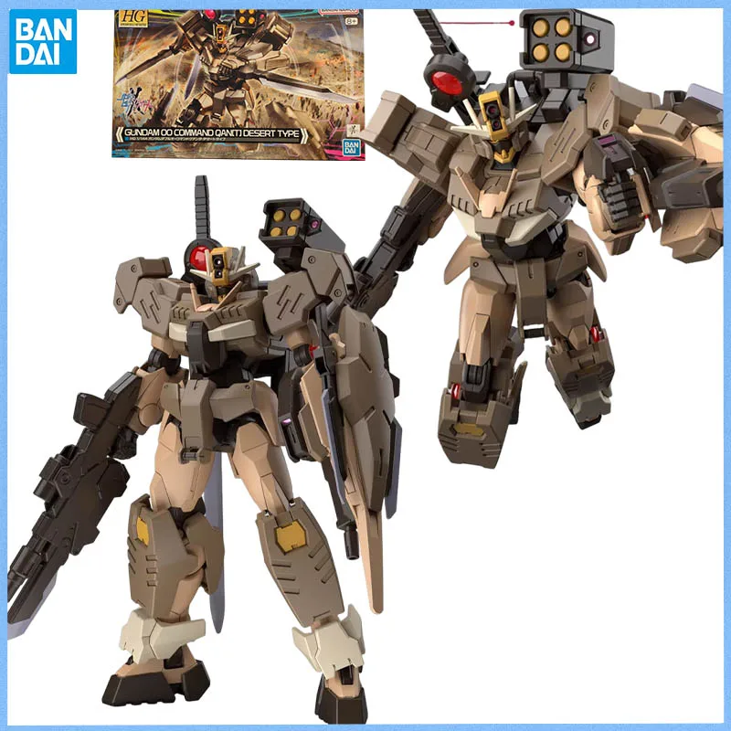 

BANDAI Genuine HG 1/144 GUNDAM 00 COMMAND QAN[T] DESERT TYPE Anime figure Movable toy Action Figures Doll for Collectors