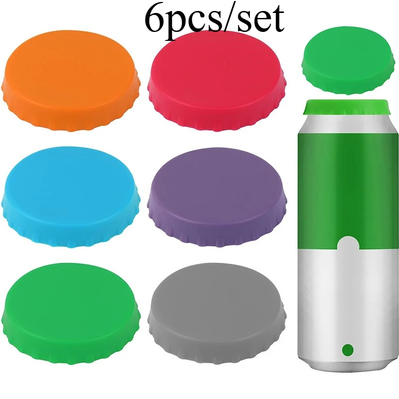 Food-grade Silicone Cola Cap Leak-proof Sealed Can Cap Reusable Beer Dust-proof Cap Can Seal Cap Leak-proof Canned Beverage Cap