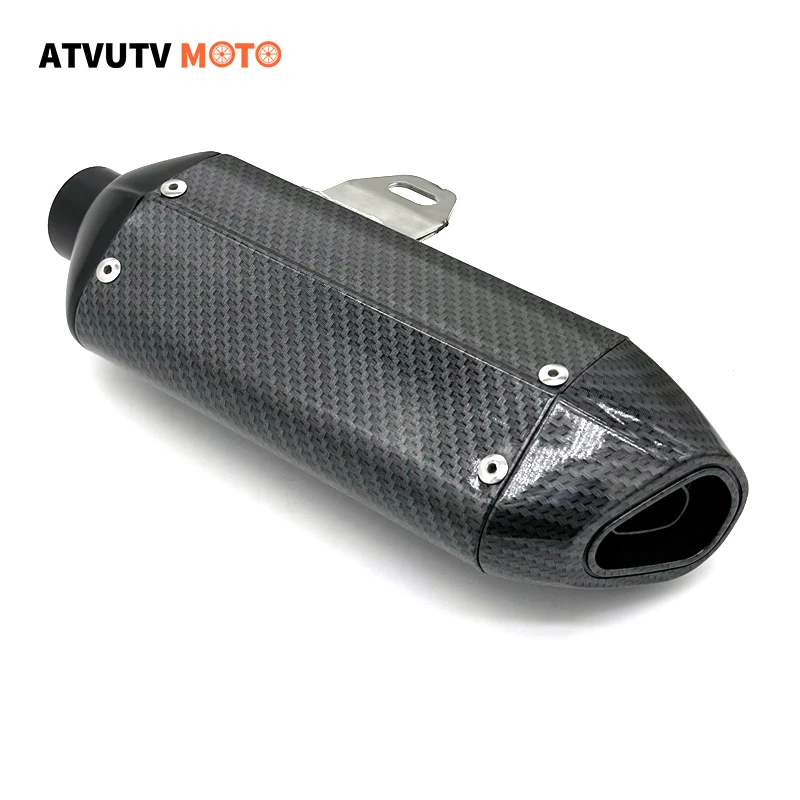 28mm Motorcycle Exhaust Muffler Pipe Exhaust For Honda Yamaha Universal 125cc 150cc 160cc ATV Motocross Dirt Pit Bike