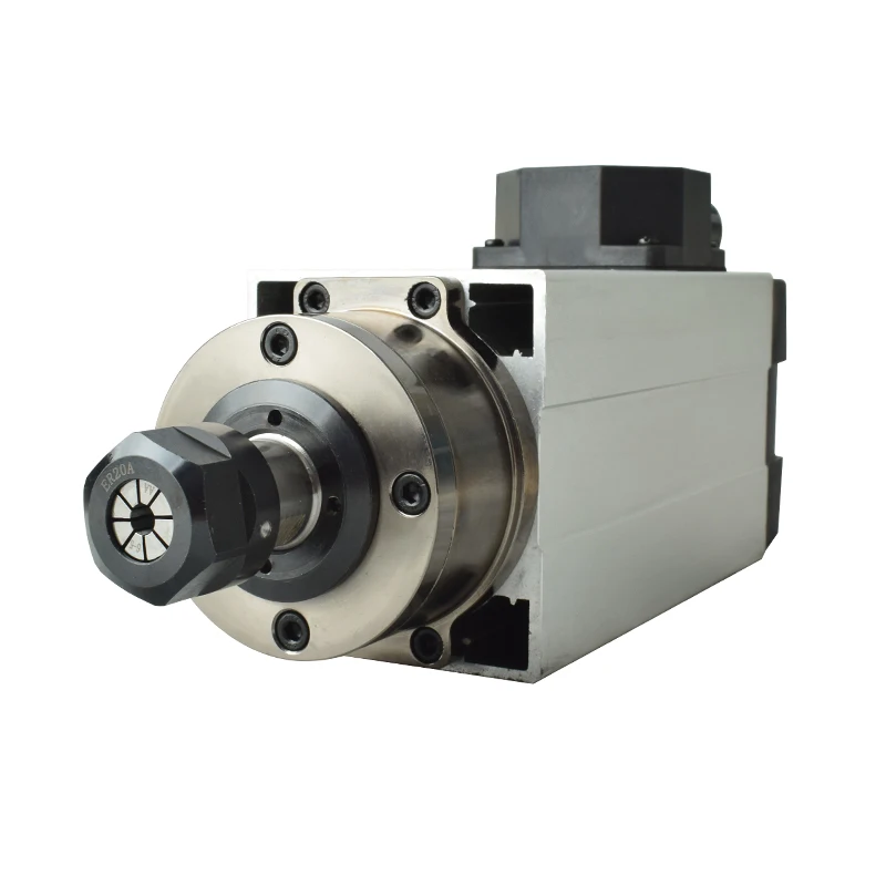 GDF46-18Z 2.2kw Air Cooled Spindle Motor ER20 Wood Lathe Spindle with Bearing for CNC Milling Drilling Router Machine Tools