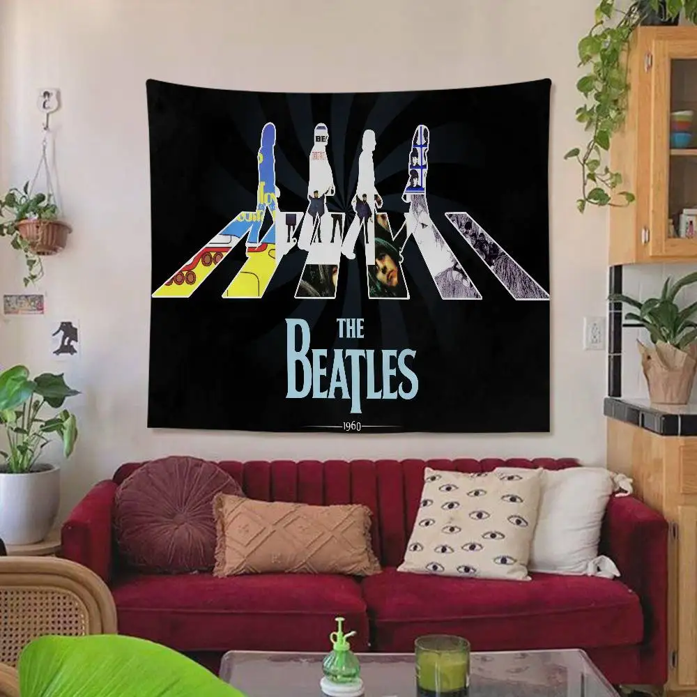 Famous Band The Rock B-Beatles Anime Tapestry Cheap Hippie Wall Hanging Bohemian Wall Tapestries Mandala Home Decor