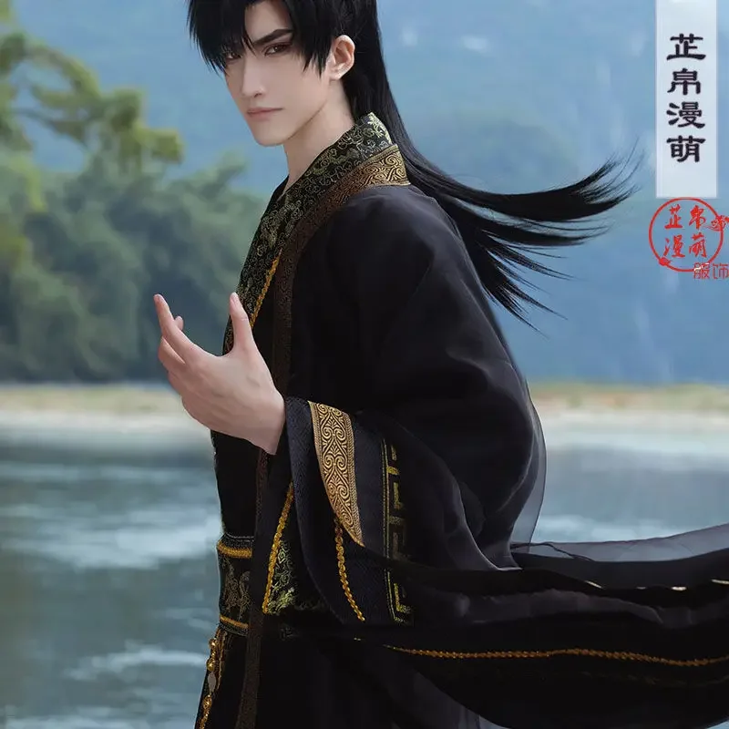 أزياء مو ران التأثيرية إريها وقطته البيضاء ماستر التأثيرية أزياء موران العصور القديمة للهالوين التأثيرية شعر مستعار حذاء تيان غوان Ci Fu #1