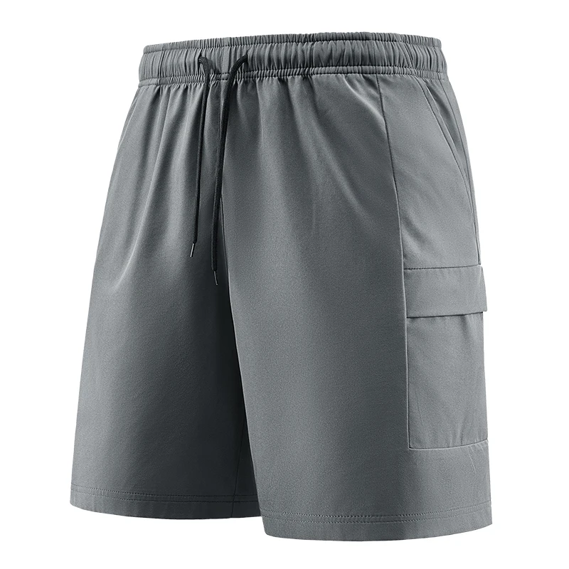 

Summer Ice Silk Men's Sport Workout Shorts Male Quick Dry Shorts Lightweight Running Shorts with Pockets Gym Beach Pants Clothes