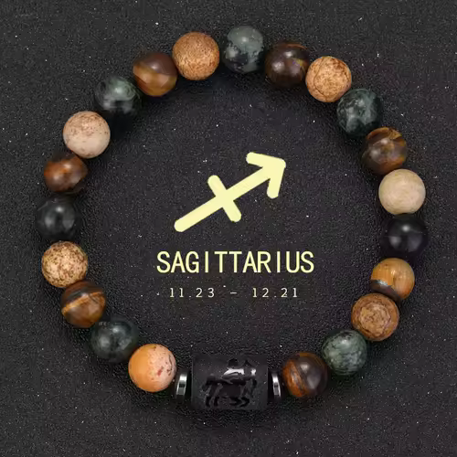 12 Zodiac Bracelets Natural Stone Cancer Virgo Leo Libra Bracelet Couples Friendship Gifts Bracelets jewelry pulsera hombre - Image 27