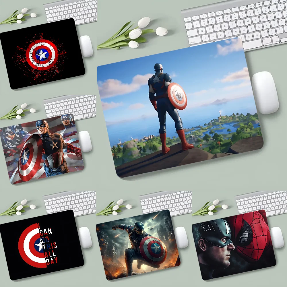 C-Captain America Mousepad XS Small Mouse Pad For PC Gamer Desktop Decoration Office Mouse Mat Deskmat Rug