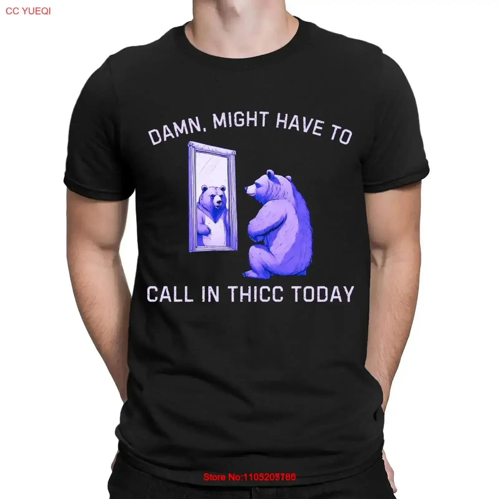 Might Have To Call In Thicc Today Funny Meme Retro T Shirt Top NED vintage Washed Comfortable fashion Breathable Versatile