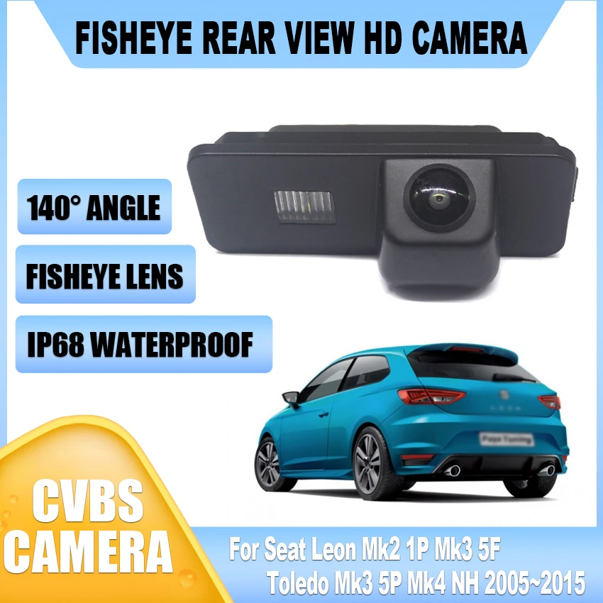 Night Vision Rear View Reversing Camera Car Back up Camera HD CCD For Seat Leon Mk2 1P Mk3 5F Toledo Mk3 5P Mk4 NH 2005~2015