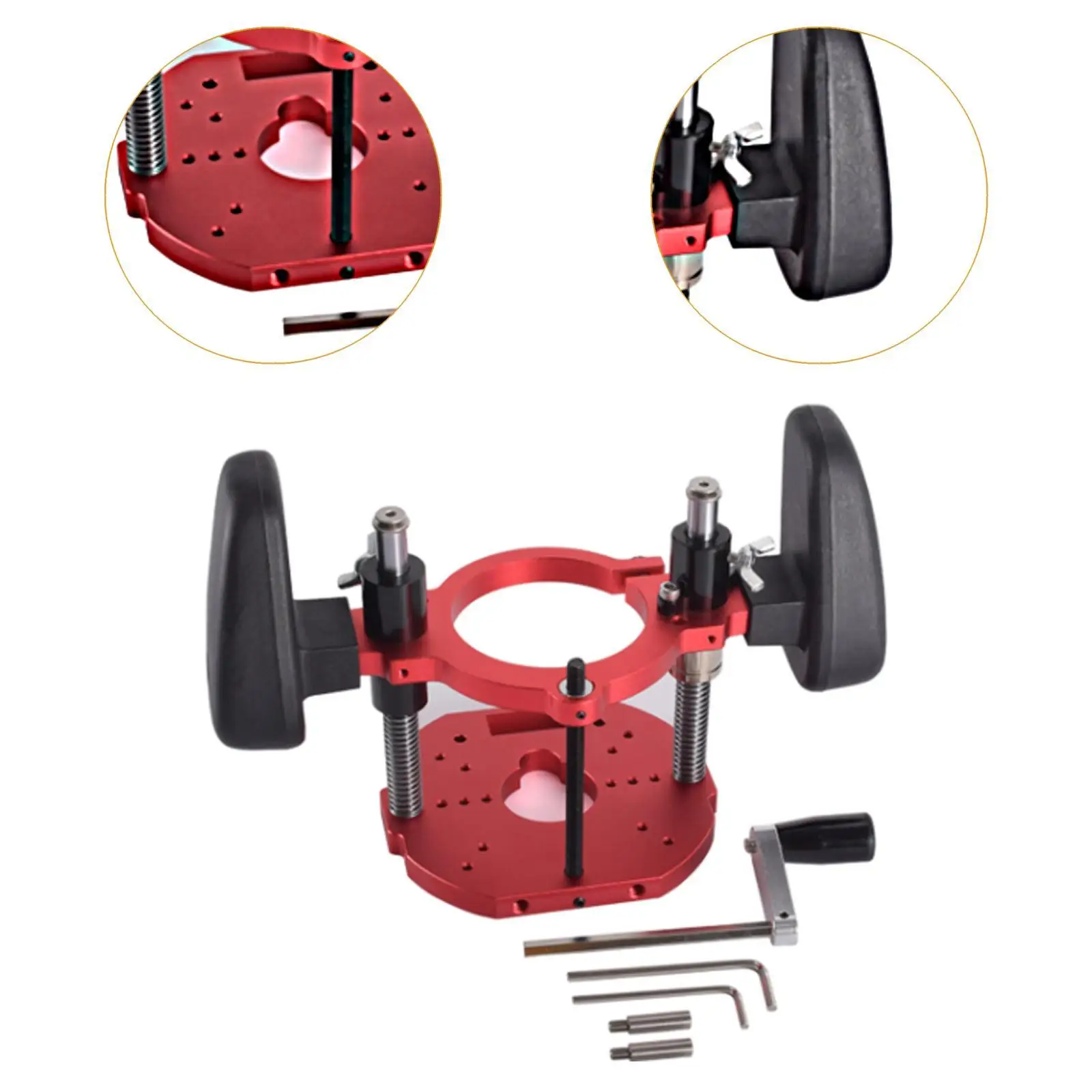 Router Lifting System, Router Work Table Clamping Range 63.5 to 65 Mm, Manual Lifting Router System Kit