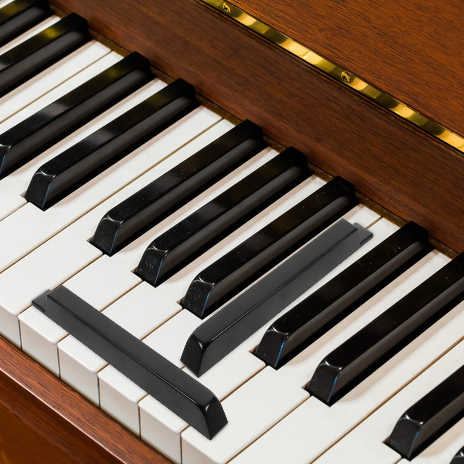 

Piano Black Key Accessories Set Compatible with 88 Keys Piano Repair Replacement Parts High Durability