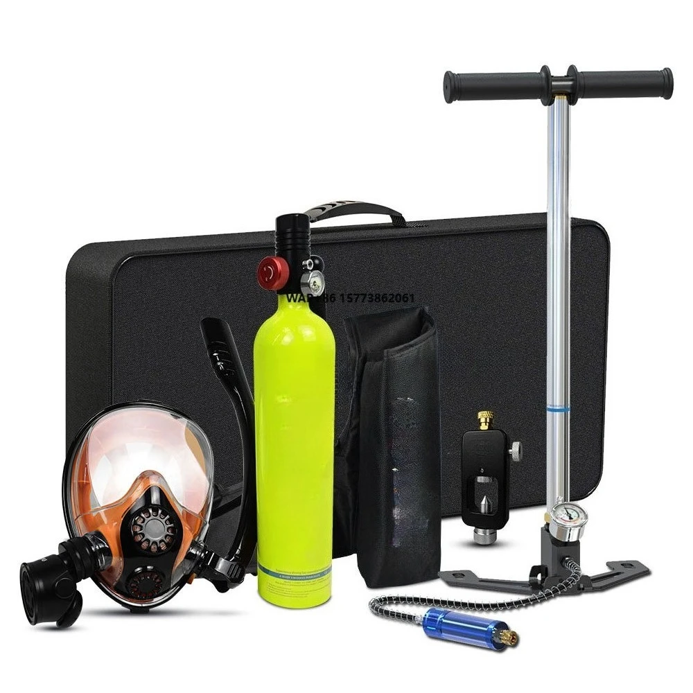 

S5000 Full Set Diving Equipment 3000psi Aluminum tank 1L Portable tank Cylinder scuba Diving Snorkel Mask
