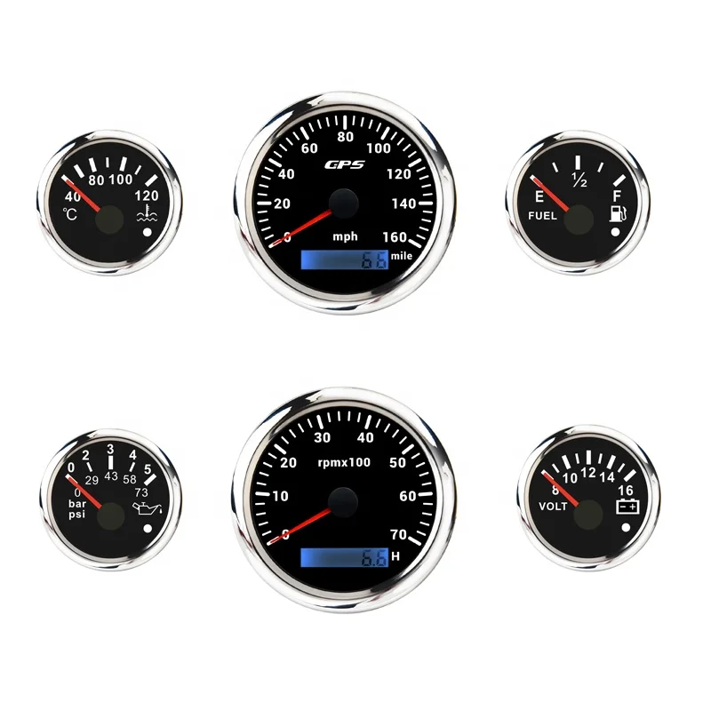 

Auto Car Speedometer Meter Cluster Gauge Set