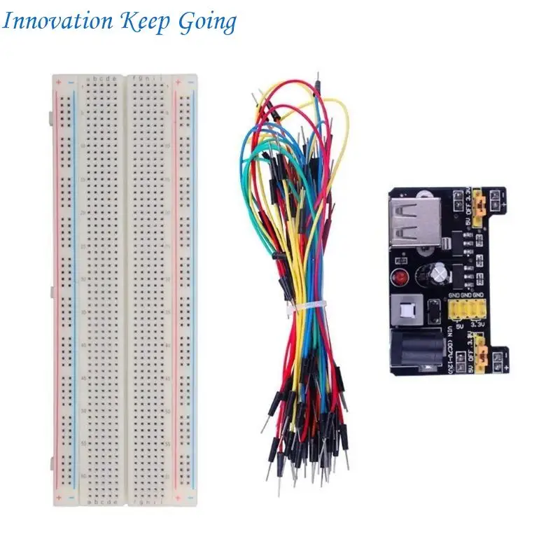 E65C Comprehensive 3.3V/5V MB102 Breadboard for Various Electronic Applications