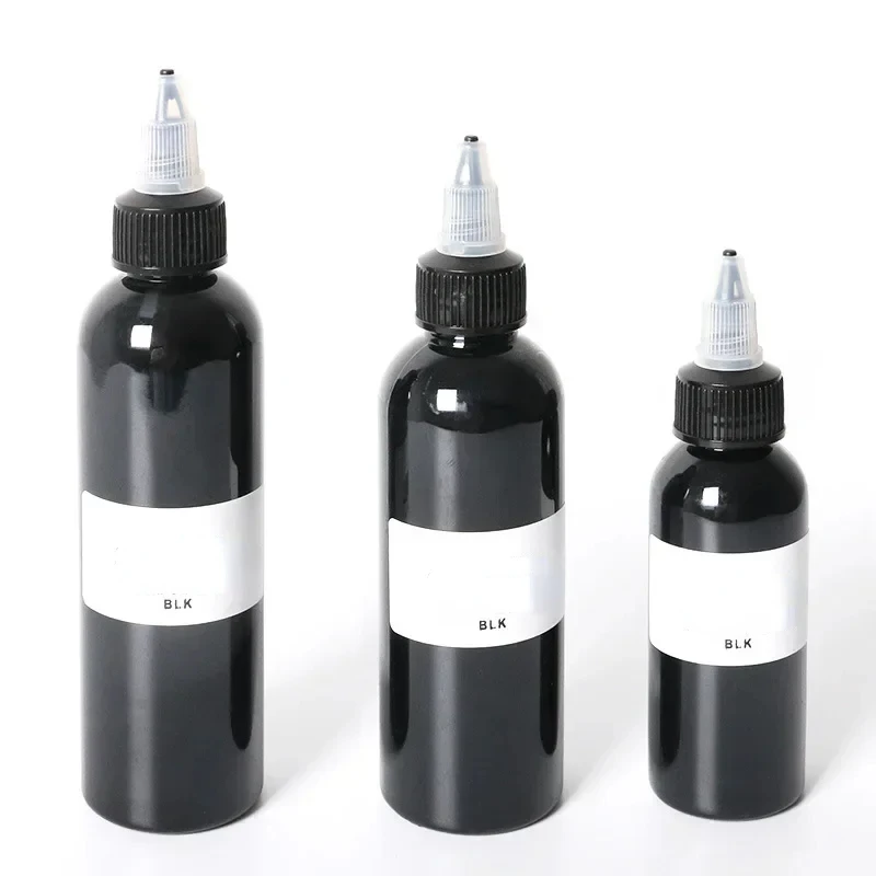 60/90/120ml Black Tattoo Ink Pigment Professional DIY Tattoo Pigment Permanent TattooInk Body Art Tattoo Pigment