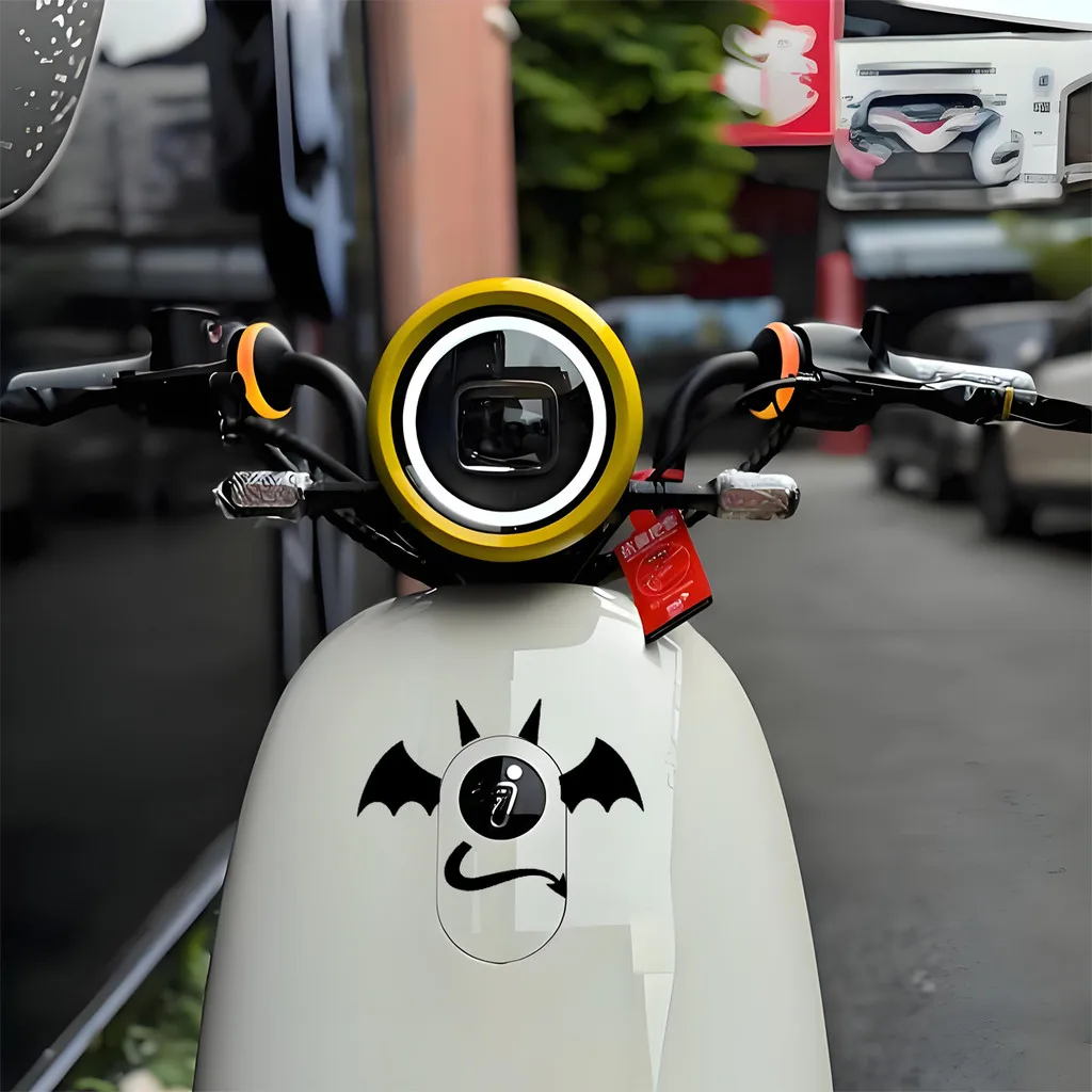 Cute Devil and Angel Wings Motorcycle Stickers Motor Scooter Body Helmet Decor DIY Vinyl Decals Accessories For Honda Suzuki