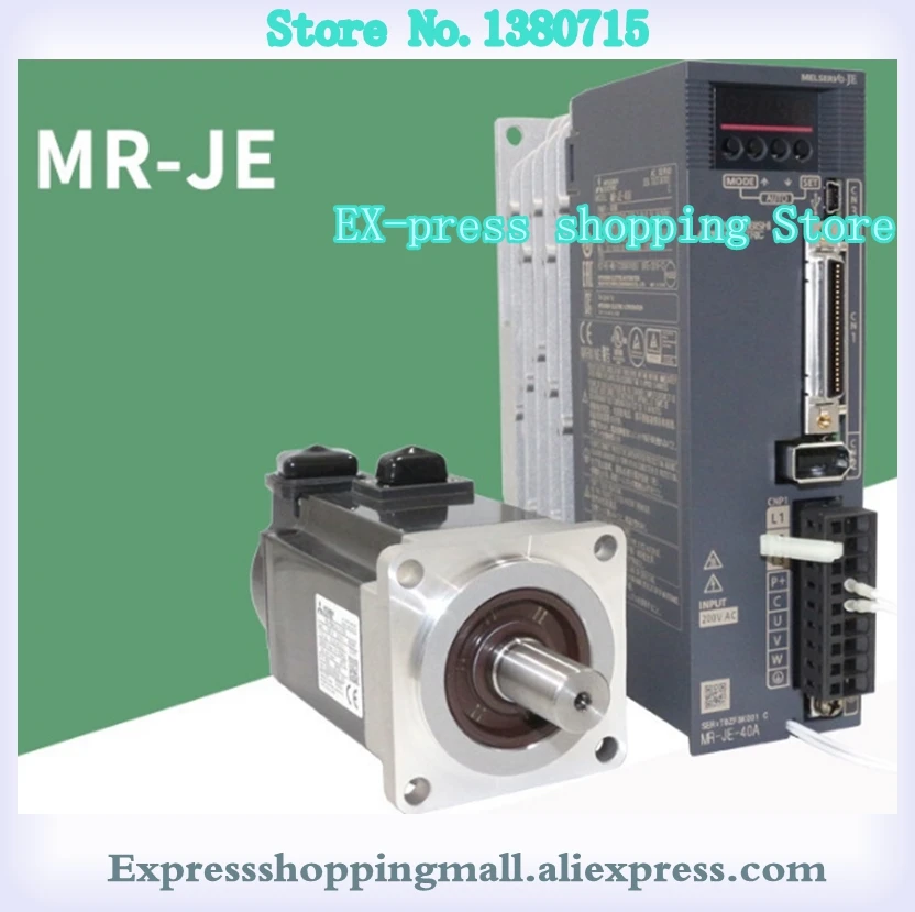 

Новый оригинальный 2,7 А 400 Вт 1,3 нм 3000 об/мин HF-KN43J-S100 + MR-JE-40A сальник комплект привода серводвигателя переменного тока