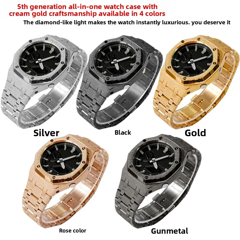 New Gen5 Mod Kit For Casio GA-2100 GM2100 GMA-S2100 Stainless
