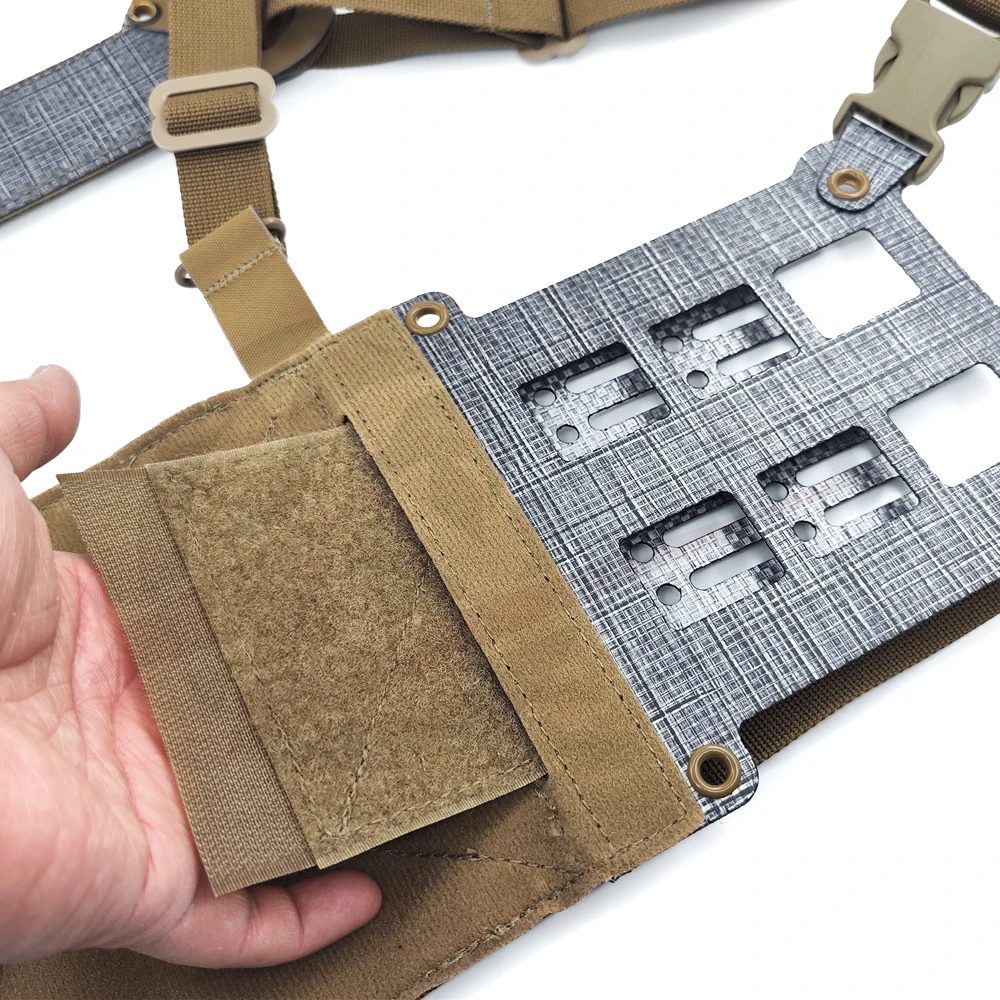 FERRO 스타일 WideV2 낮은 가시성 전술 가슴 걸이 미니 H백 대역폭 버전