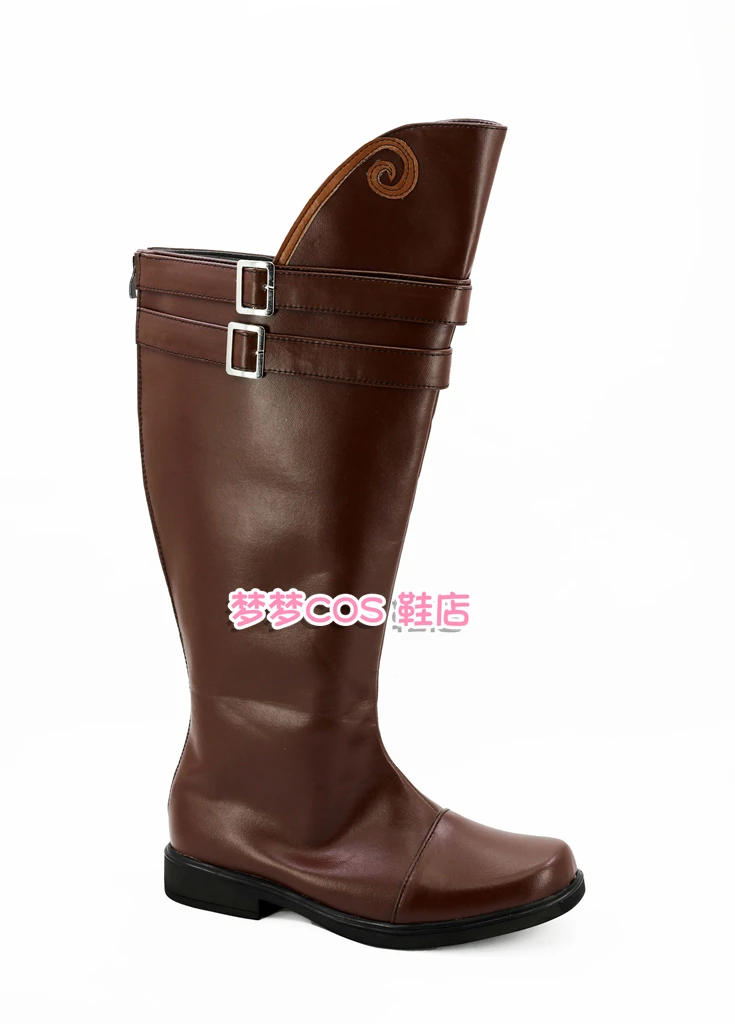 DMC Vergil-zapatos de Cosplay, botas de cuero de fantasía, zapatos de Carnaval de Halloween, accesorios hechos a medida para adultos, hombres y mujeres