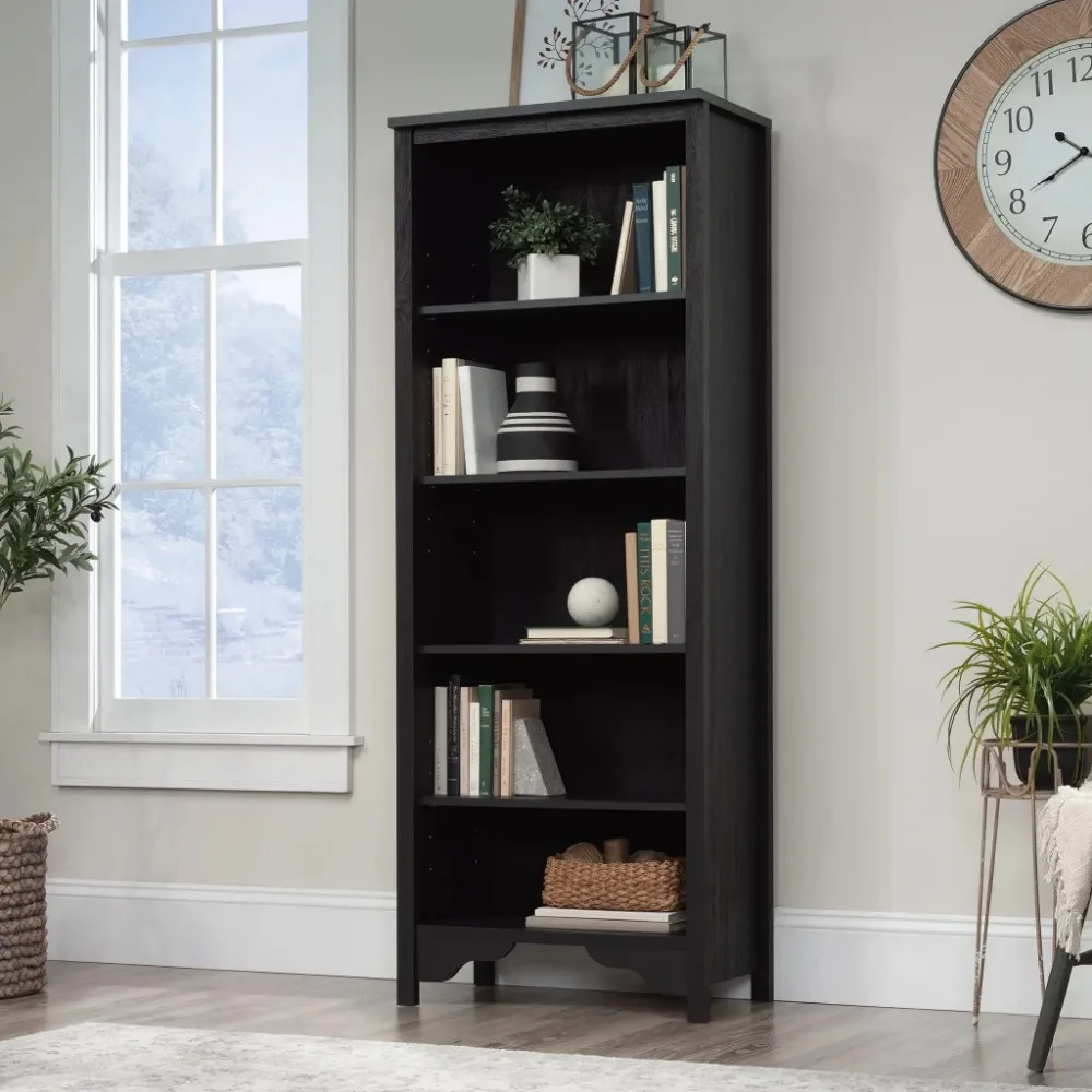 

5-Shelf Display Bookcase, Raven Oak Finish