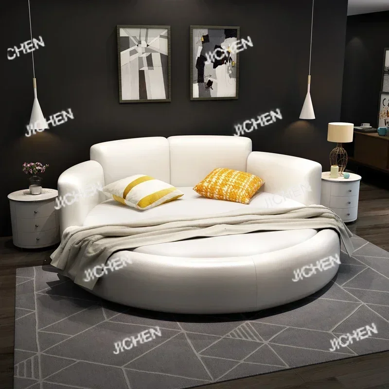 HY Master Cama doble grande moderna chica grande princesa Cama doble tela minimalista europea Camas De Dormitorio muebles De dormitorio