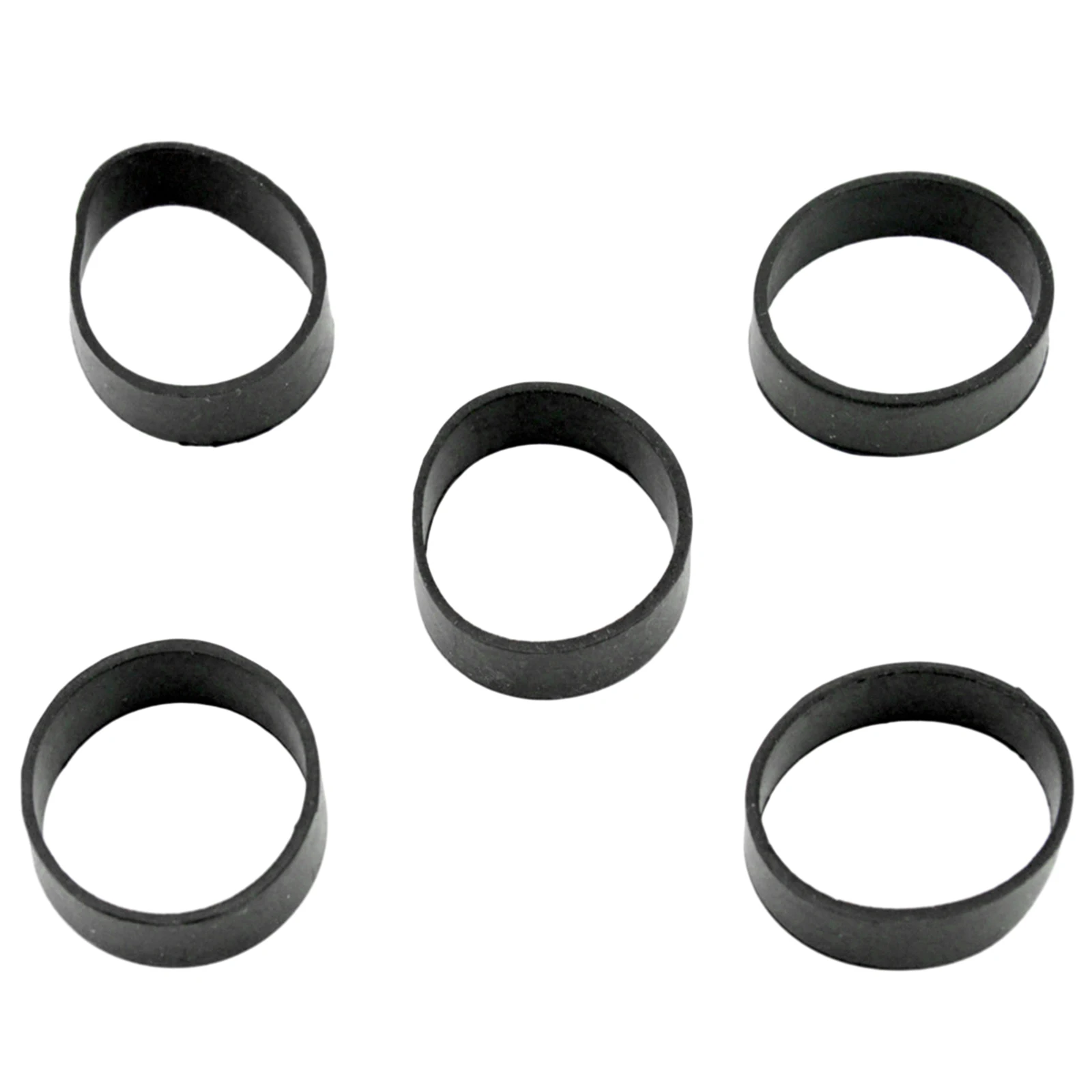 Rubber retaining ring set of 5 with 32MM inner diameter for webbing weight belts providing stable hold for diving applications