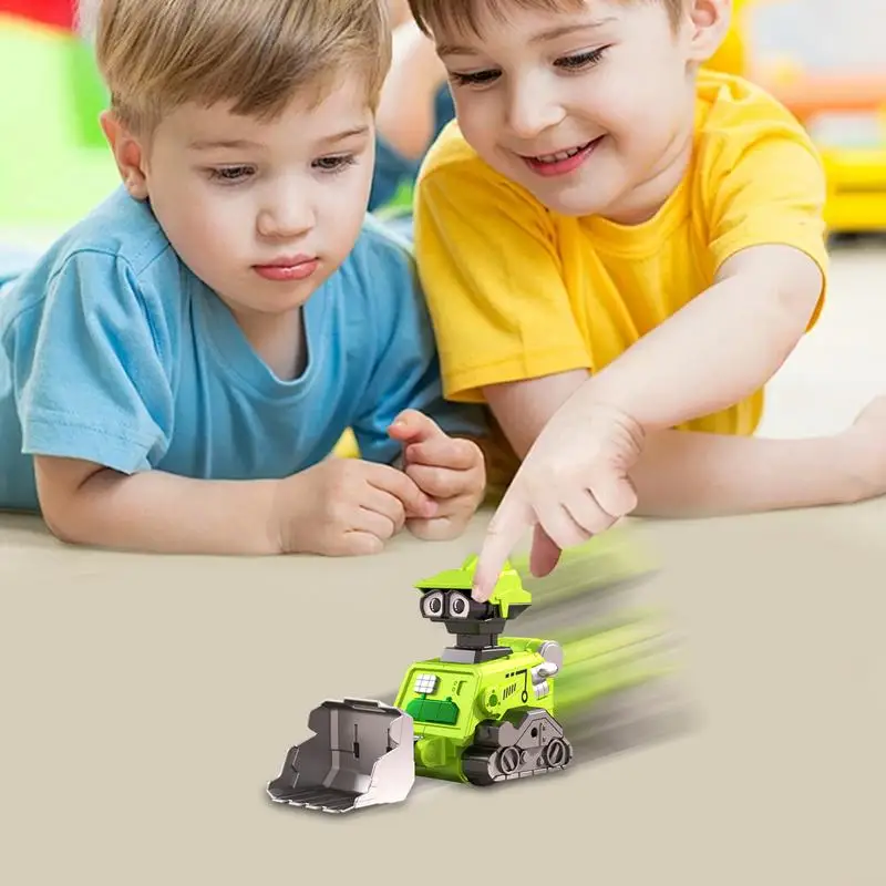 Construction Vehicle Toys Movable Joints Engineering Vehicle Press And Go Bulldozer/Road Roller Toy Car Educational Kids