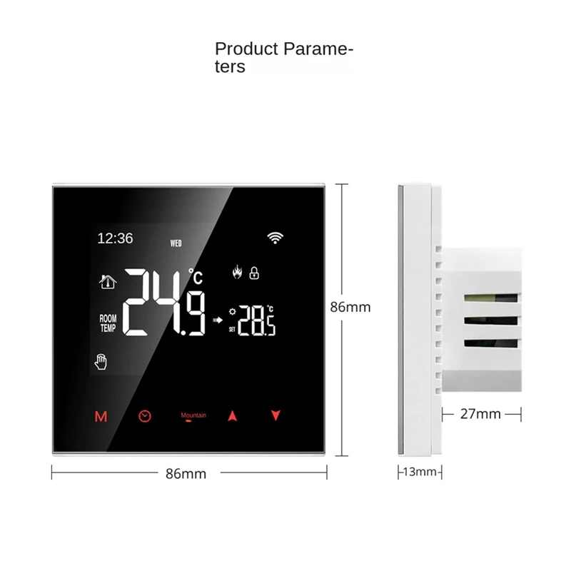 Termostato inteligente Tuya Wifi, controlador de temperatura, funciona con Alexa, Google Home, Alice