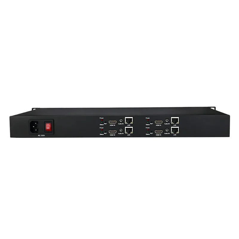 H265 Hevc 4 channel RTMP RTSP UDP SRT IP TV Streaming HDMI Encoder