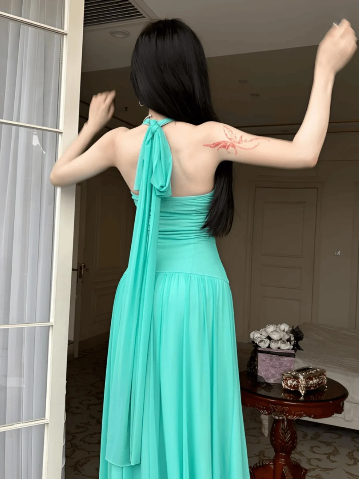 Sexy Women Fashion WrapV-neck Sleeveless Convertible Boho Maxi Club Bandage Long Dress Party Bridesmaid Infinity Robe WH2