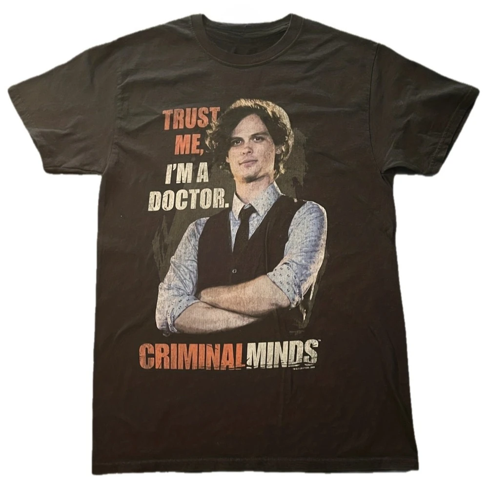 Criminal Minds Spencer Reid Believes Me I Am A Doctor T-Shirt TV Show Logo and Character Print Unisex T-Shirt