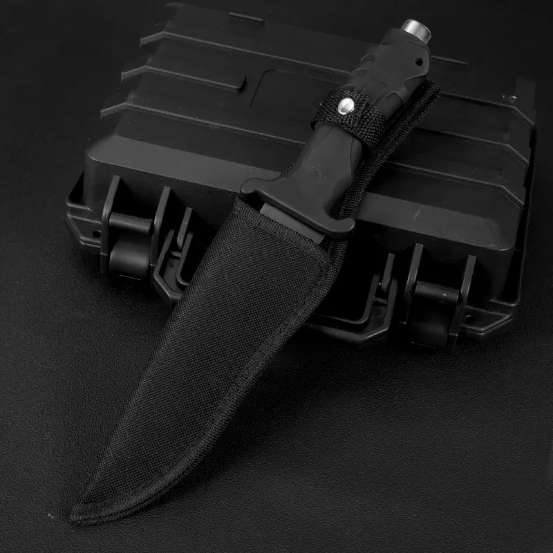 Outdoor high hardness straight knife, wilderness exploration knife, survival guard knife, hunting, multifunctional fruit knife