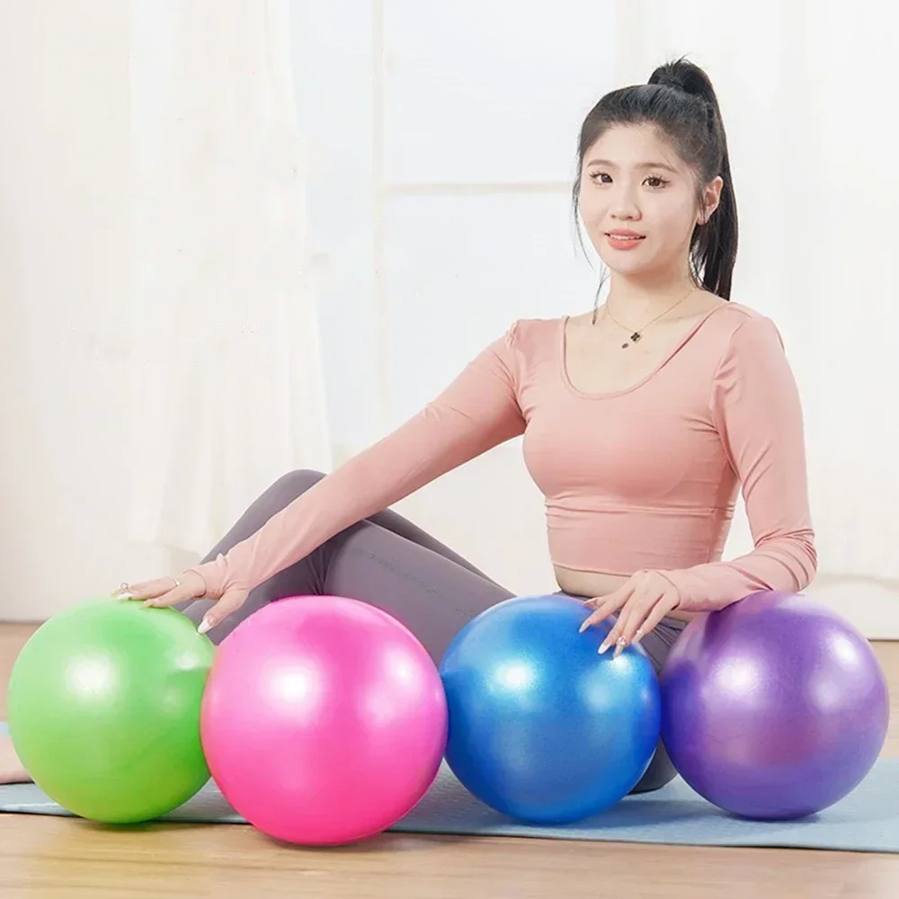 Palla da Yoga 25Cm, Palla per Esercizi Pilates, Allenamento Core, Anti-Pressione, Anti-Esplosione, per Fitness e Rilassamento Muscolare