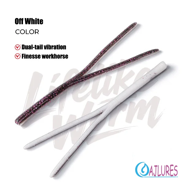Dubbele staart zachte kunstaas 135mm zinkend drijvend noodle worm aas OSP HP 3D Wacky kunstaas bas zoetwater finesse visgerei