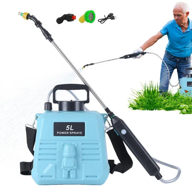 

Battery Sprayer 1.35 Gallon/5L Lawn Sprayer Battery Powered Garden Sprayer Rechargeable Handle With Retractable Wand For Lawn