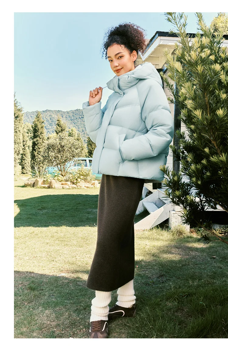 Semir Down Jacket Women Winter 90% Down Loose Raglan Sleeve 2026 New Women's Clothing Coats for Woman