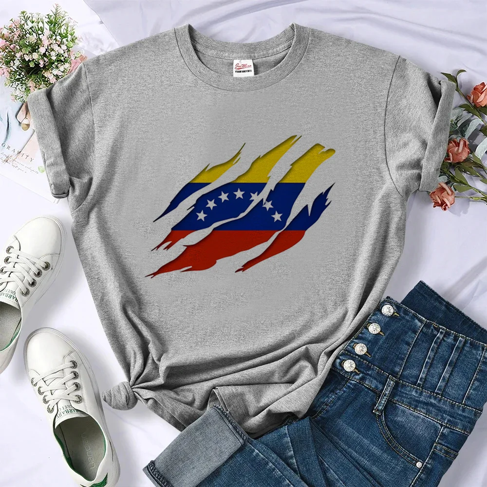 Venezuela T-Shirts Vrouwen Comic Tshirt Dames 2000S Streetwear Anime Kleding